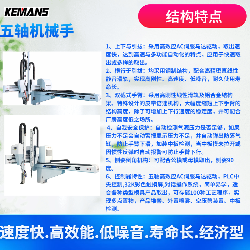 五軸機械手特點